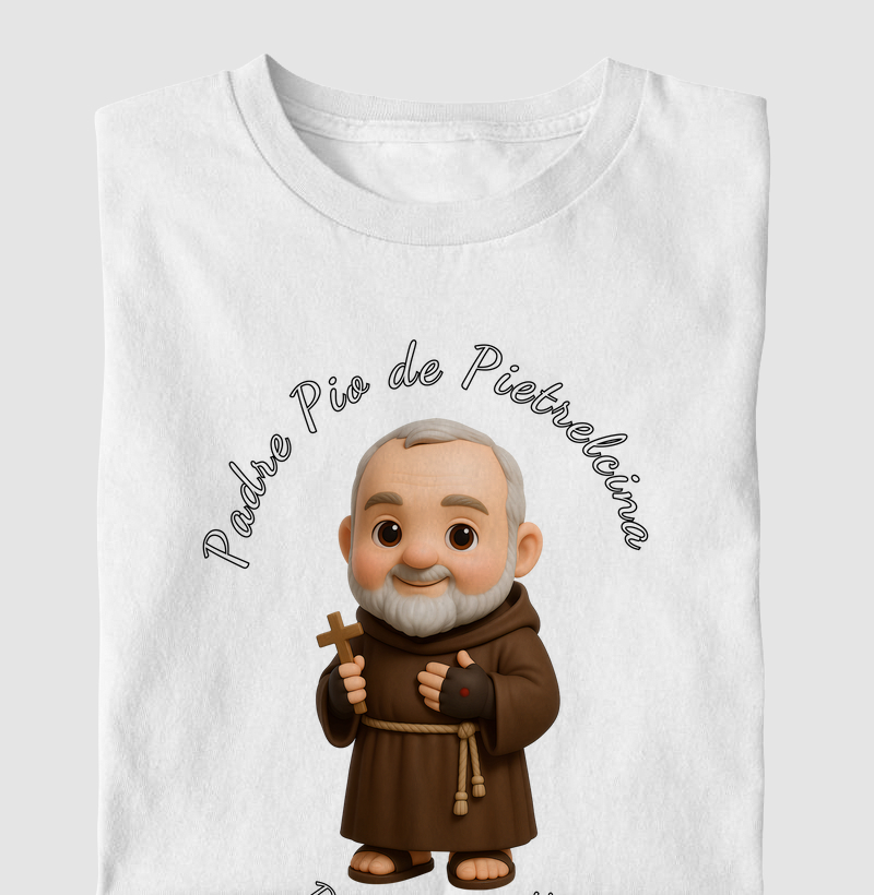 Camiseta católica Padre Pio de Pietrelcina