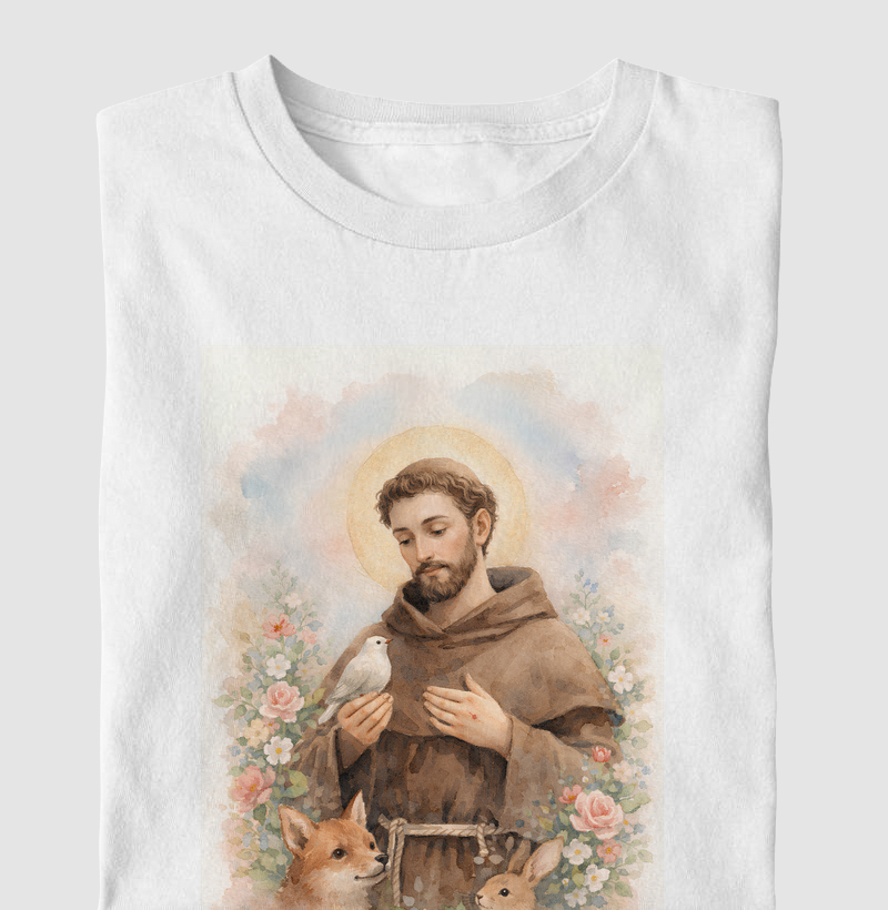 Camiseta católica São Francisco