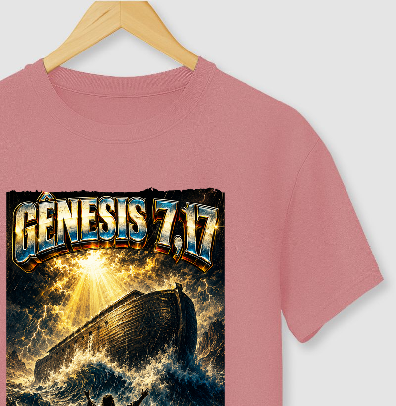 Camiseta católica Gênesis 7,17