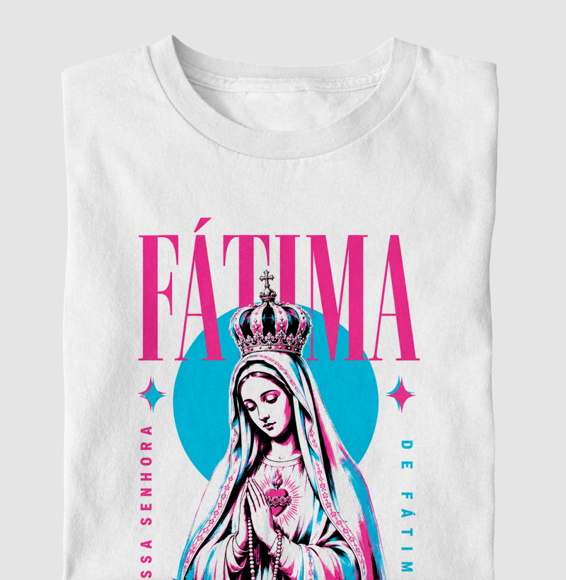 Camiseta católica Nossa Senhora de Fátima